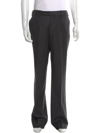 Pre-owned Incotex Wool Dress Pants In Gray