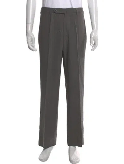 Pre-owned Incotex Wool Dress Pants In Gray