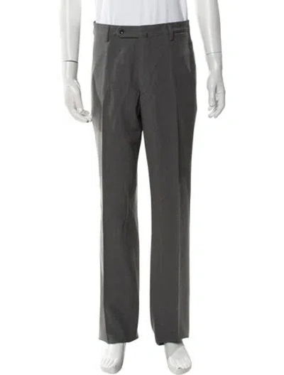 Pre-owned Incotex Wool Dress Pants In Gray