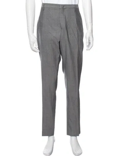 Pre-owned Incotex Wool Dress Pants In Grey