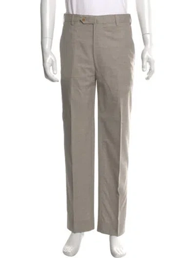Pre-owned Incotex Wool Pants In Gray