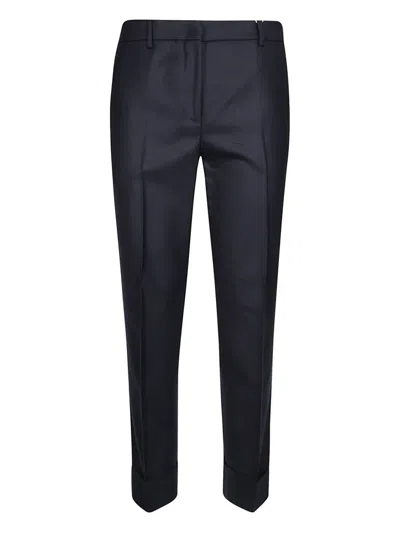 Incotex Wool Straight-leg Trousers In Blue