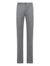 Incotex Tailored Wool Trousers In Gray