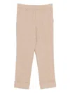 Incotex Natural Wool Trouser In Neutral