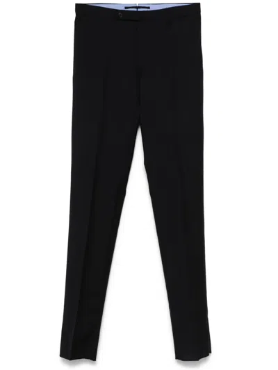 Incotex Wool Trousers In Blue