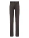 Incotex Cotton Straight-leg Trousers In Brown