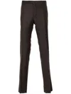 Incotex Tailored Trousers With Pockets And Belt Loops In Brown