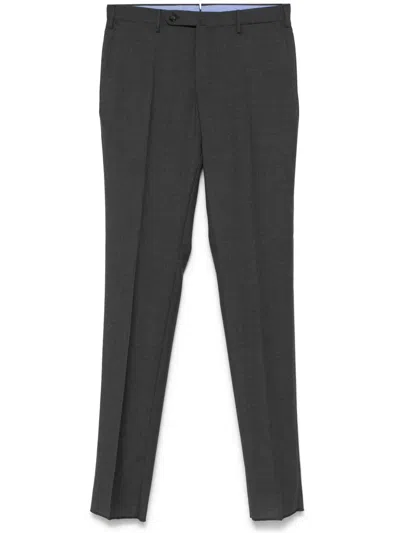Incotex Wool Trousers In Grey
