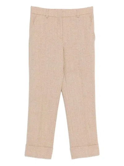 Incotex Wool Trousers In Neutral