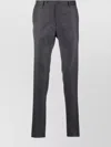 Incotex Wool Trousers With Pockets And Loops In Blue