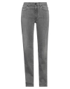 Ind Milano Woman Jeans Grey Size 28 Cotton In Grey