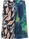 Indacum Botanical-print Shorts In Black