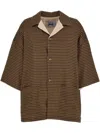 Indacum Reversible Terry Shirt In Brown