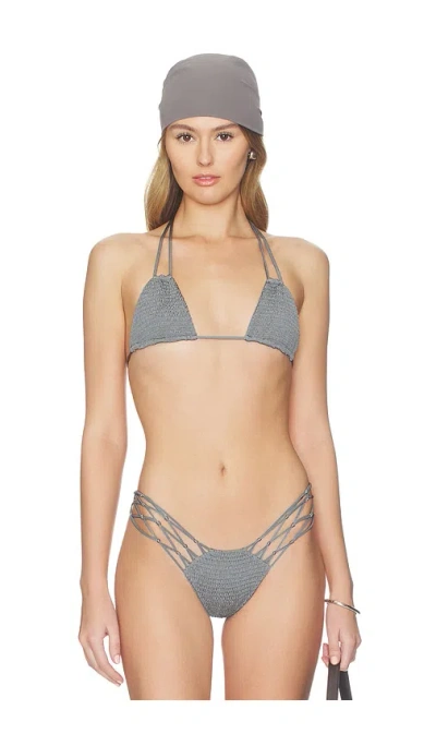 Indah Ali Bikini Top In Gray