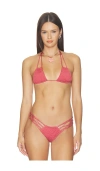 Indah Ali Triangle Bikini Top In Pink