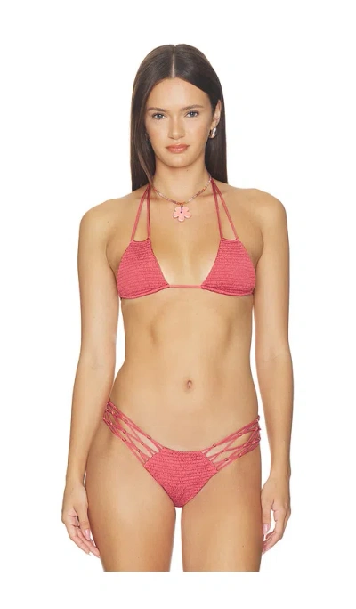 Indah Ali Triangle Bikini Top In Mars