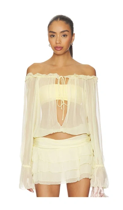 Indah Amaya Top In Yellow