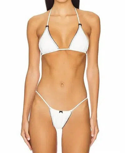Indah Belinda Bikini Bottom In Ivory In White