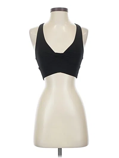 Pre-owned Indah Body Tank Top Black Halter Neckline Tops