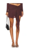 Indah Edie Mini Skirt In Cacau