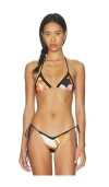 Indah Erin Triangle Bikini Top In Multi