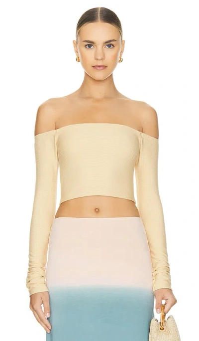 Indah Etoile Crop Top In Chai