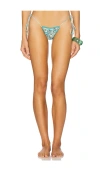 Indah Flower Skimpy Hand Painted Floral Side Ties Bikini Bottom