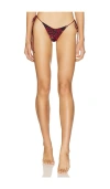 Indah Frutti Skimpy Printed Side Ties Bikini Bottom In Asher & Red