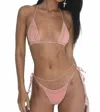 Indah Jenie Bikini Bottom In Pink Sand In Pink