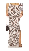 Indah Lana Printed Simple Bias Maxi Skirt