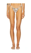 Indah Magnolia Skimpy Printed Fixed Bikini Bottom In Cowgirl