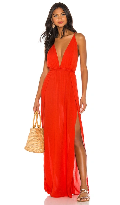 Indah River Maxi Dress In Poppy