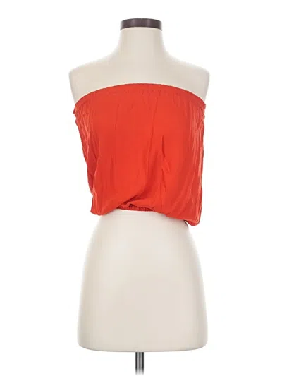 Pre-owned Indah Sleeveless Blouse In Orange