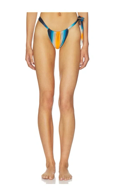 Indah Steph Side Tie Bikini Bottom In Multi