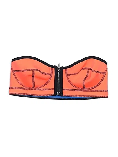 Pre-owned Indah Swimsuit Top Orange Swimwear