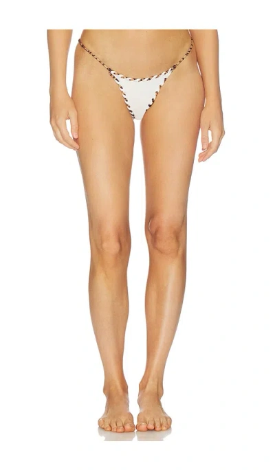 Indah Trish Bikini Bottom In White