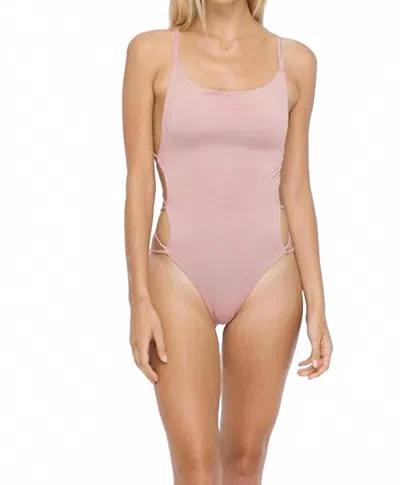 Indah Whip Cream Bodysuit In Dusty Rose In Multi