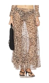 Indah Willow Boho Maxi Skirt In Multi