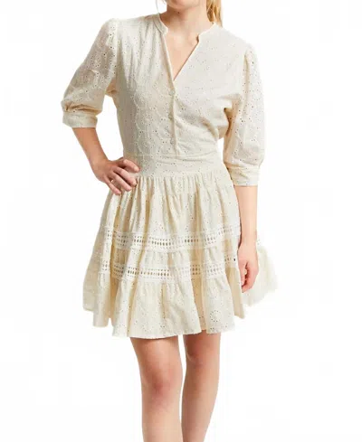Indee Planet Lace Mini Dress In White