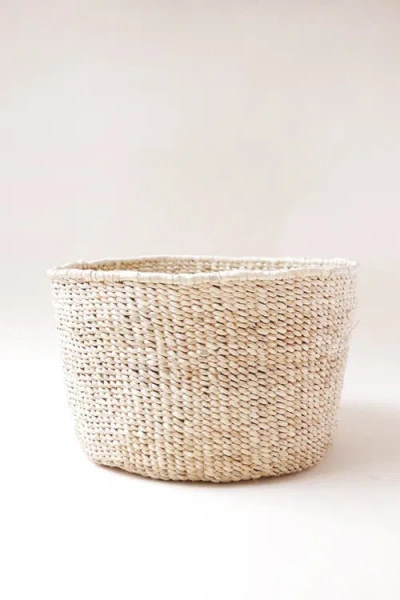 Indego Africa Banana Leaf Floor Basket In Natural