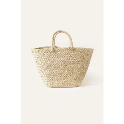 Indego Africa Braided Raffia Day Bag Natural