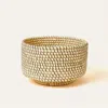Indego Africa Coiled Raffia Centerpiece Bowl