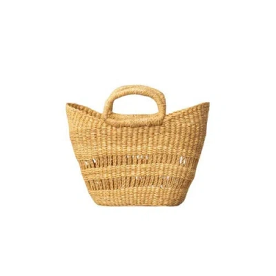 Indego Africa Diya Fluted Tote In Brown