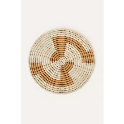 Indego Africa Gold Geo Placemat In Gold And Natural