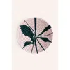 Indego Africa Leaf Plateau In Pink And Green