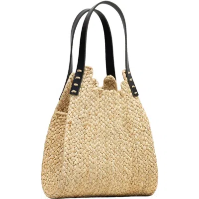 Indego Africa Mini Embe Braided Raffia Tote In Brown