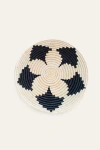 Indego Africa Petal Raffia Plateau In Natural And Black