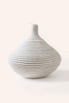 Indego Africa White Sisal Round Lidded Basket