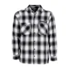 Independent Tilden Flannel Men's Long Sleeve Shirt L/s Shirt Black/white In Black