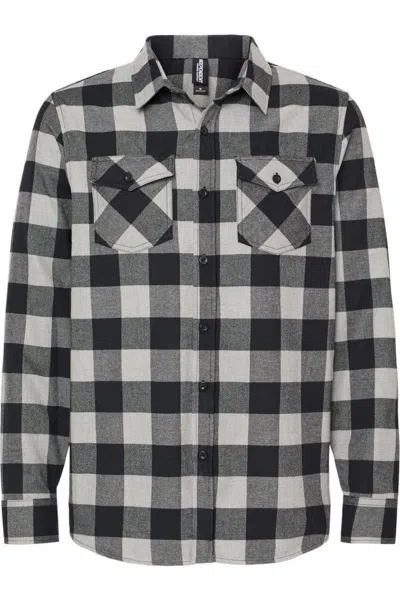 Independent Trading Co. Flannel Shirt In Black
